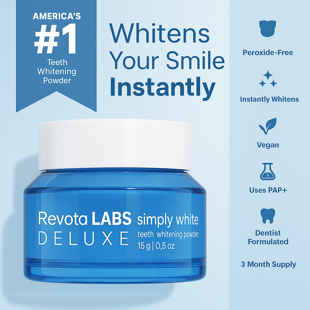 Revota LABS™ Deluxe | Teeth Whitening Powder